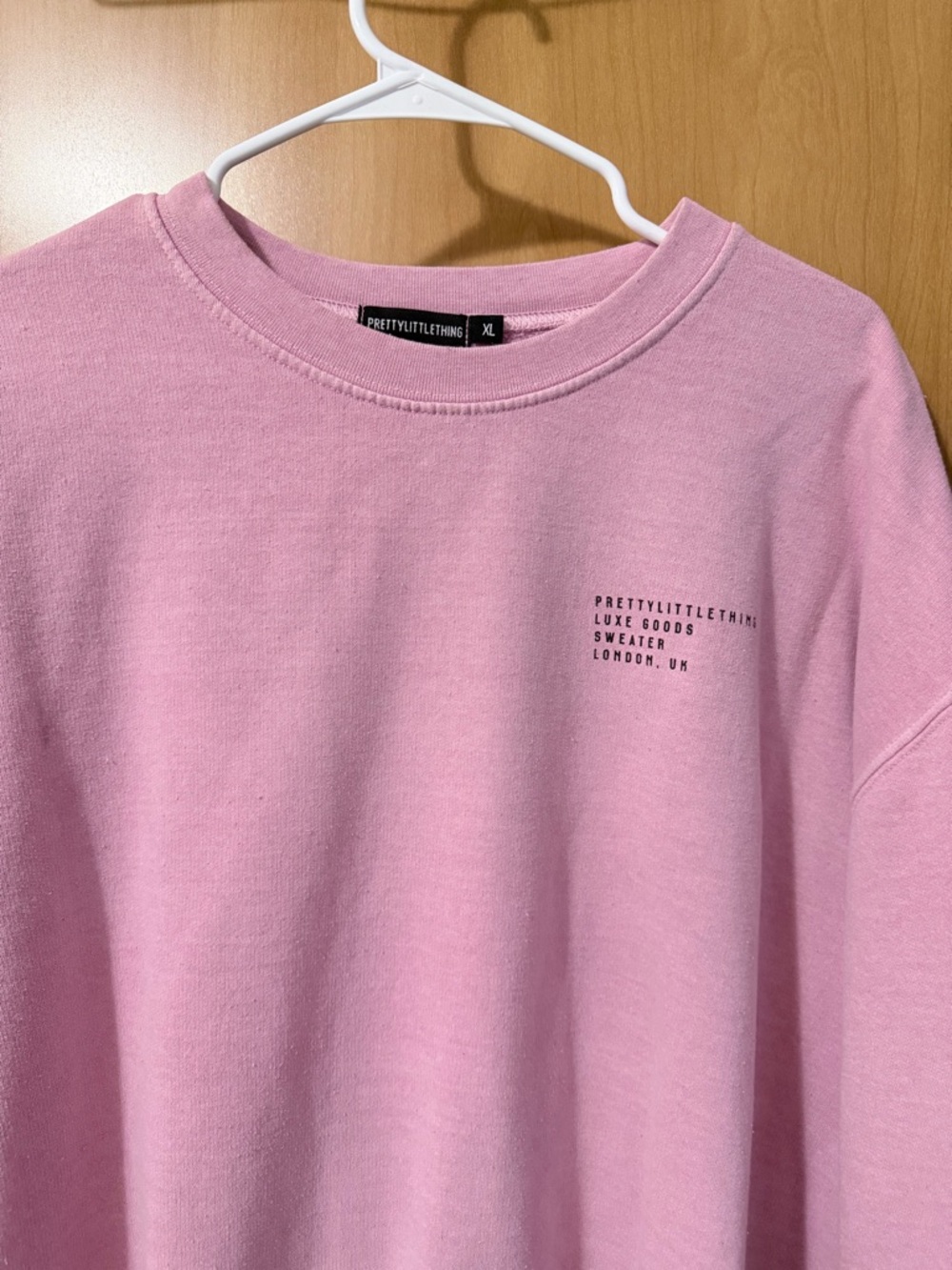PrettyLittleThings Pastel Pink Sweatshirt